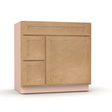 Liberty Shaker Karamel - 36 Inch Vanity Sink Drawer Base Cabinet - 36" Width x 34.5" Height x 21" Depth
