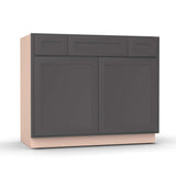 Liberty Shaker Grey - 42 Inch Vanity Consoles Cabinet - 42" Width x 34.5" Height x 21" Depth