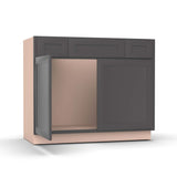 Liberty Shaker Grey - 42 Inch Vanity Consoles Cabinet - 42" Width x 34.5" Height x 21" Depth