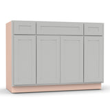 Liberty Shaker Ashen - 48 Inch Vanity Consoles Cabinet - 48" Width x 34.5" Height x 21" Depth