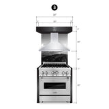 ZLINE 2-36" Chimney Extensions for 10 ft. to 12 ft. Ceilings (2PCEXT-8654ST)