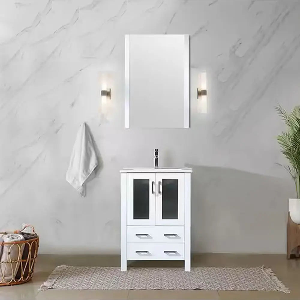 Volez 24 White Single Sink Vanity