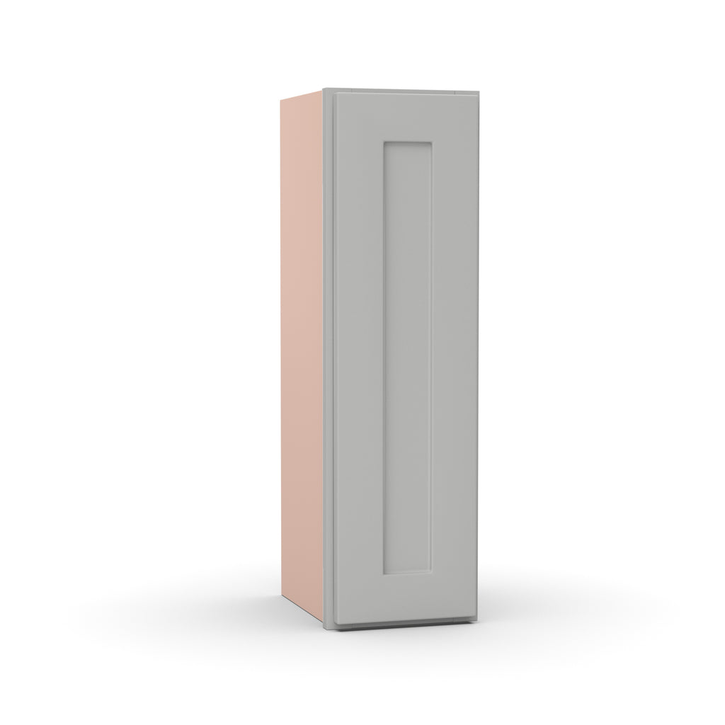 Liberty Shaker Ashen - 9 Inch Height Single Door Wall Cabinet - 9