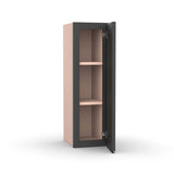Liberty Shaker Grey - 9 Inch Height Single Door Wall Cabinet - 9" Width x 30" Height x 12" Depth