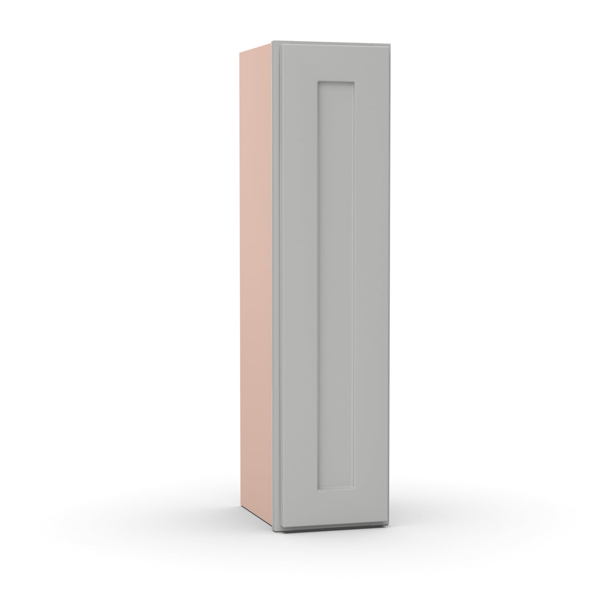 Liberty Shaker Ashen - 9 Inch Height Single Door Wall Cabinet - 09" Width x 36" Height x 12" Depth