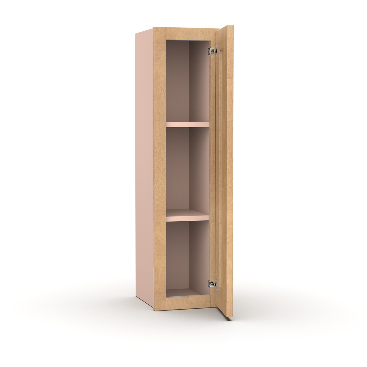 Liberty Shaker Karamel - 9 Inch Height Single Door Wall Cabinet - 09" Width x 36" Height x 12" Depth