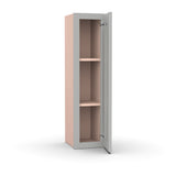 Liberty Shaker Ashen - 9 Inch Height Single Door Wall Cabinet - 09" Width x 36" Height x 12" Depth