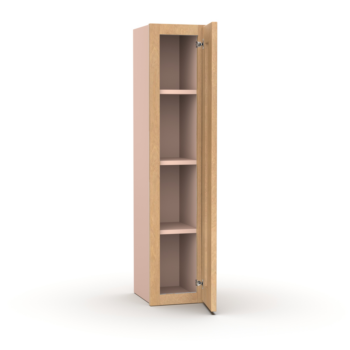 Liberty Shaker Karamel - 9 Inch Height Single Door Wall Cabinet - 09" Width x 42" Height x 12" Depth