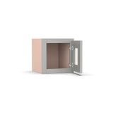 Liberty Shaker Ashen - 12 Inch Single Glass Door Wall Cabinet - 12" Width x 12" Height x 12" Depth