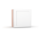 Liberty Shaker White Single Door Wall Cabinet - 12"W x 12"H x 12"D