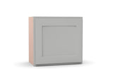 RTA - Liberty Shaker Ashen - Single Door Wall Cabinets - 12"W x 12"H x 12"D