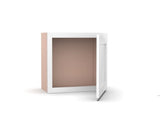 Liberty Shaker White Single Door Wall Cabinet - 12"W x 12"H x 12"D