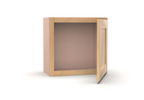 RTA - Liberty Shaker Karamel - Single Door Wall Cabinets - 12"W x 12"H x 12"D