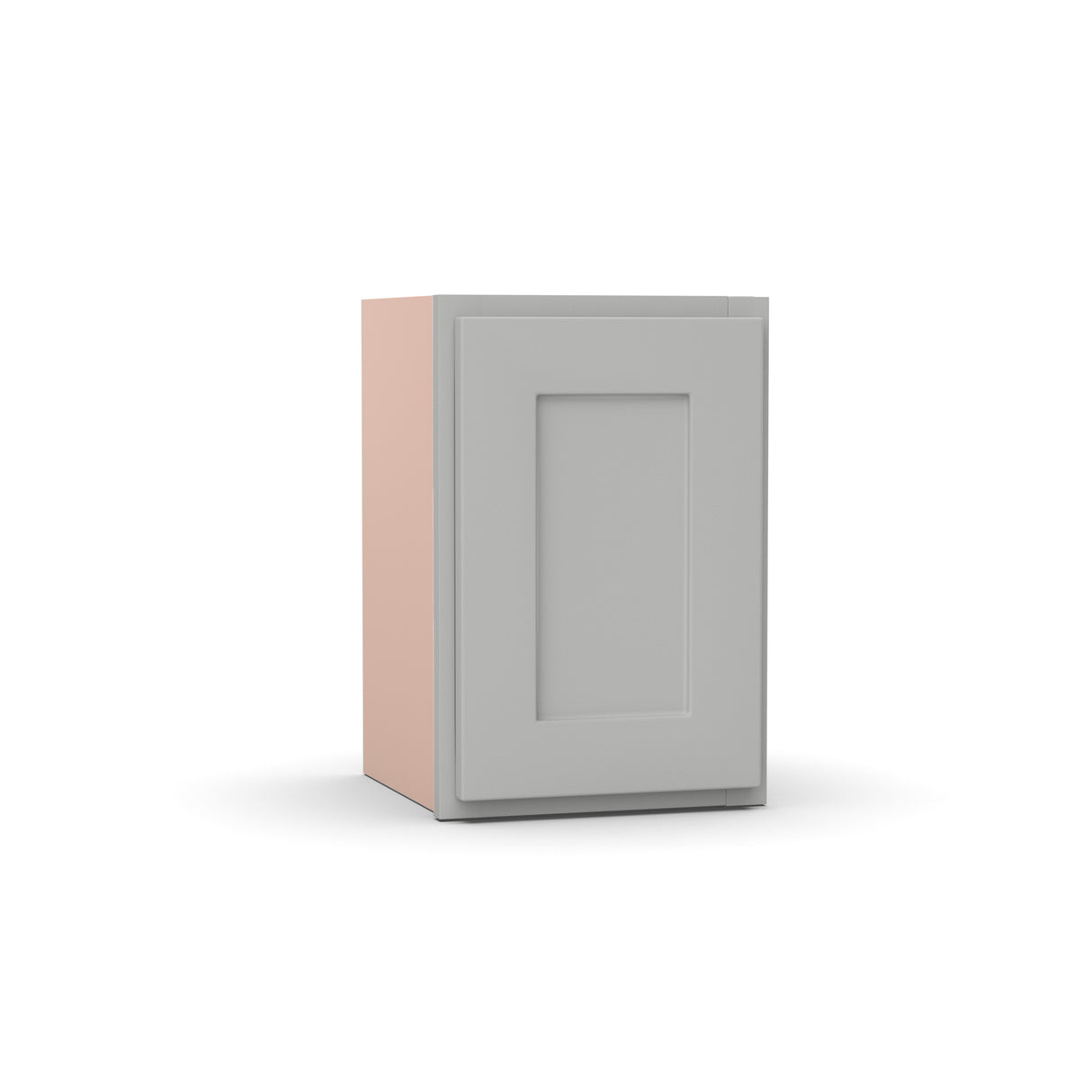 Liberty Shaker Ashen - 12 Inch Height Single Door Wall Cabinet - 12" Width x 18" Height x 12" Depth