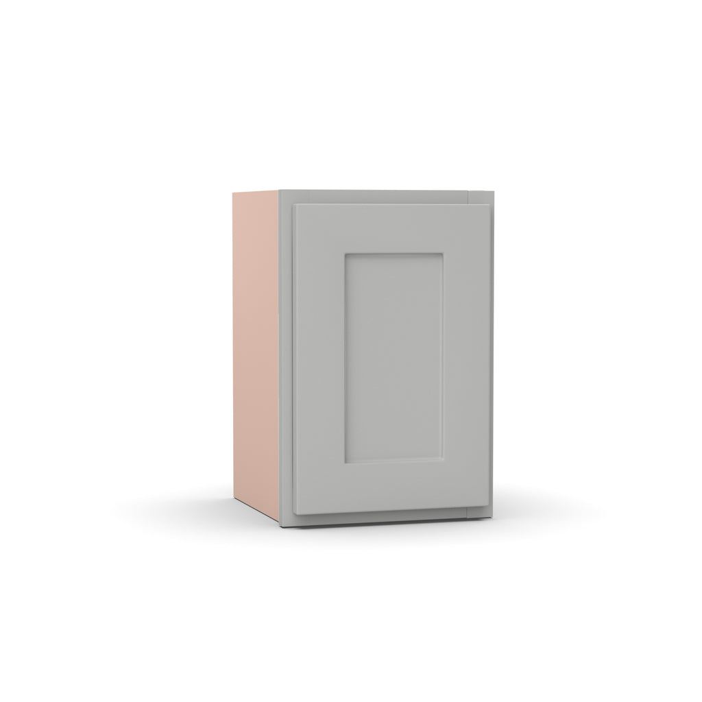 Liberty Shaker Ashen - 12 Inch Height Single Door Wall Cabinet - 12