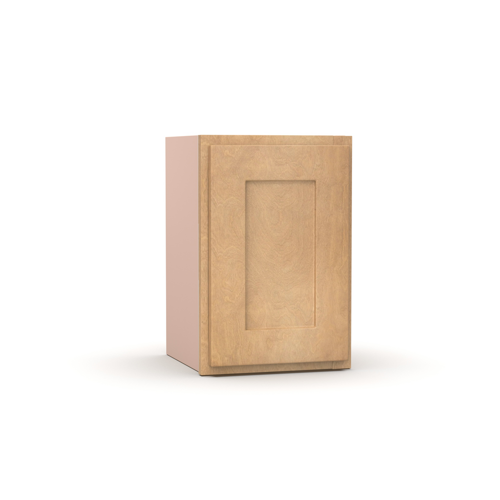 Liberty Shaker Karamel - 12 Inch Height Single Door Wall Cabinet - 12