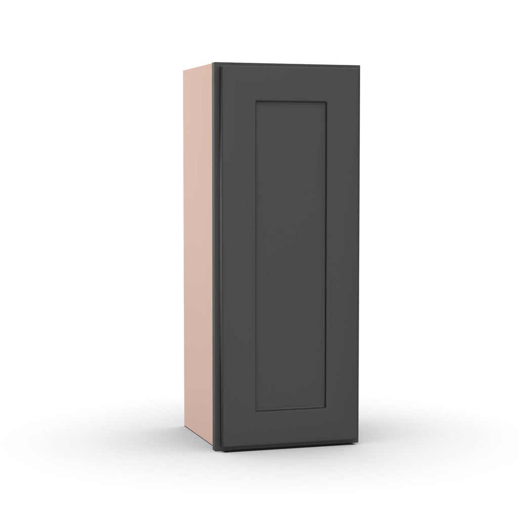 Liberty Shaker Grey - 12 Inch Height Single Door Wall Cabinet - 12