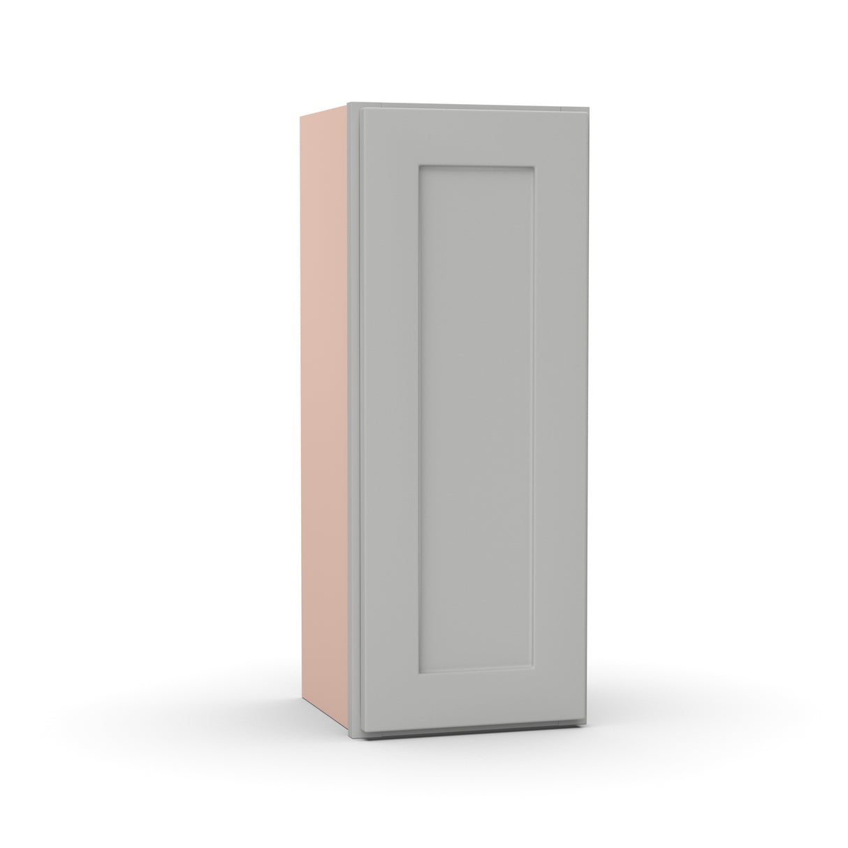 Liberty Shaker Ashen - 12 Inch Height Single Door Wall Cabinet - 12" Width x 30" Height x 12" Depth