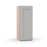Liberty Shaker Ashen - 12 Inch Height Single Door Wall Cabinet - 12" Width x 30" Height x 12" Depth