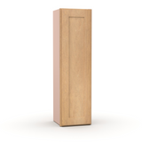 Liberty Shaker Karamel - 12 Inch Height Single Door Wall Cabinet - 12" Width x 42" Height x 12" Depth