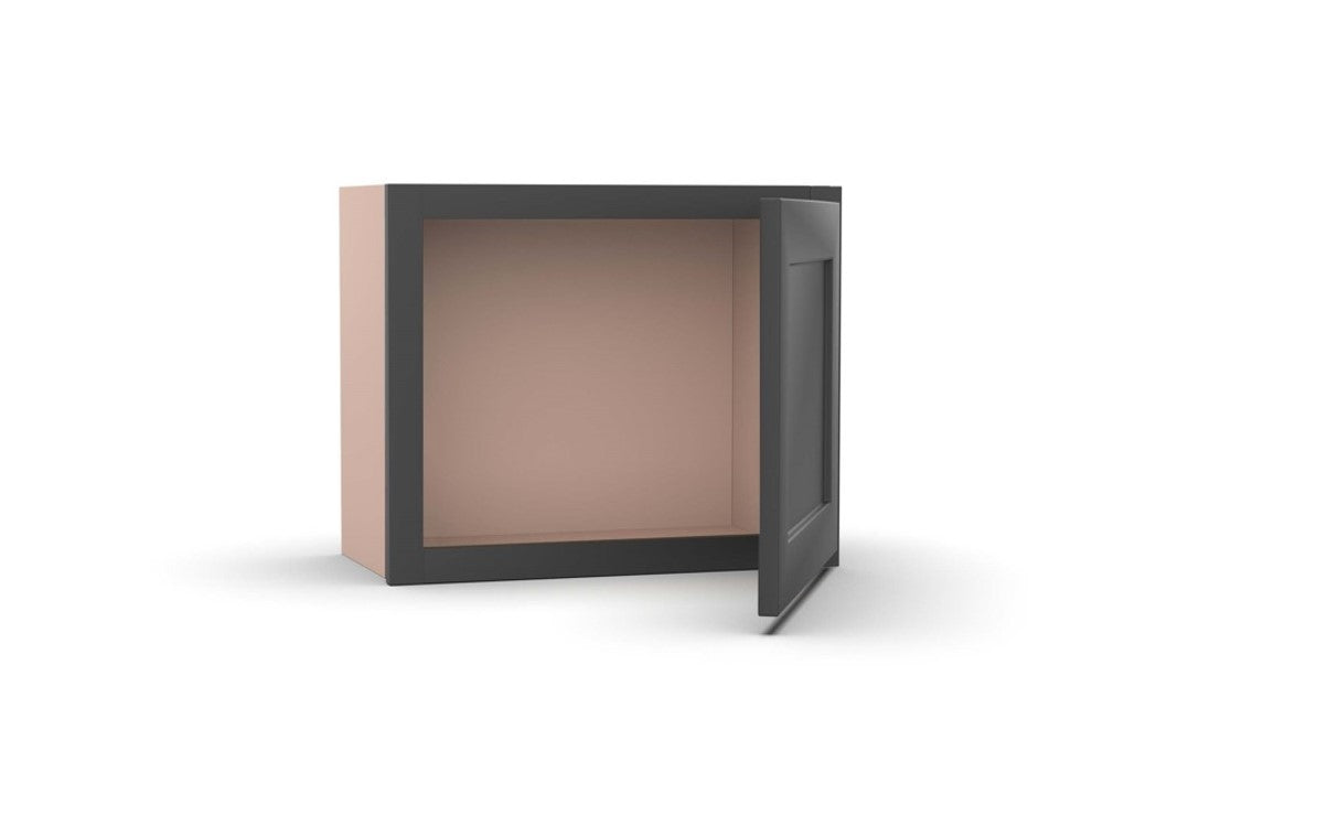 RTA - Liberty Shaker Grey - 12"Height Single Door Wall Cabinets - 15"W x 12"H x 12"D