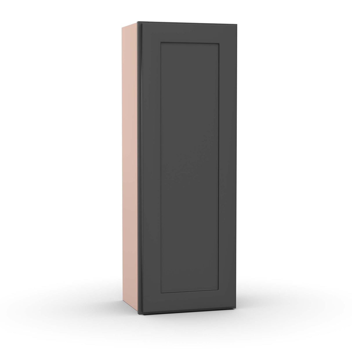 Liberty Shaker Grey - 15 Inch Height Single Door Wall Cabinet - 15" Width x 42" Height x 12" Depth