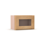 Liberty Shaker Karamel - 18 Inch Single Glass Door Wall Cabinet - 18" Width x 12" Height x 12" Depth