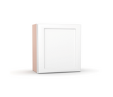 Liberty Shaker White Single Door Wall Cabinet - 18"W x 12"H x 12"D