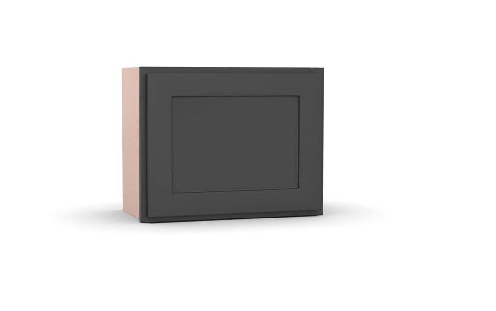 RTA - Liberty Shaker Grey - Single Door Wall Cabinets - 18
