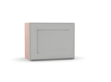 RTA - Liberty Shaker Ashen - Single Door Wall Cabinets - 18"W x 12"H x 12"D