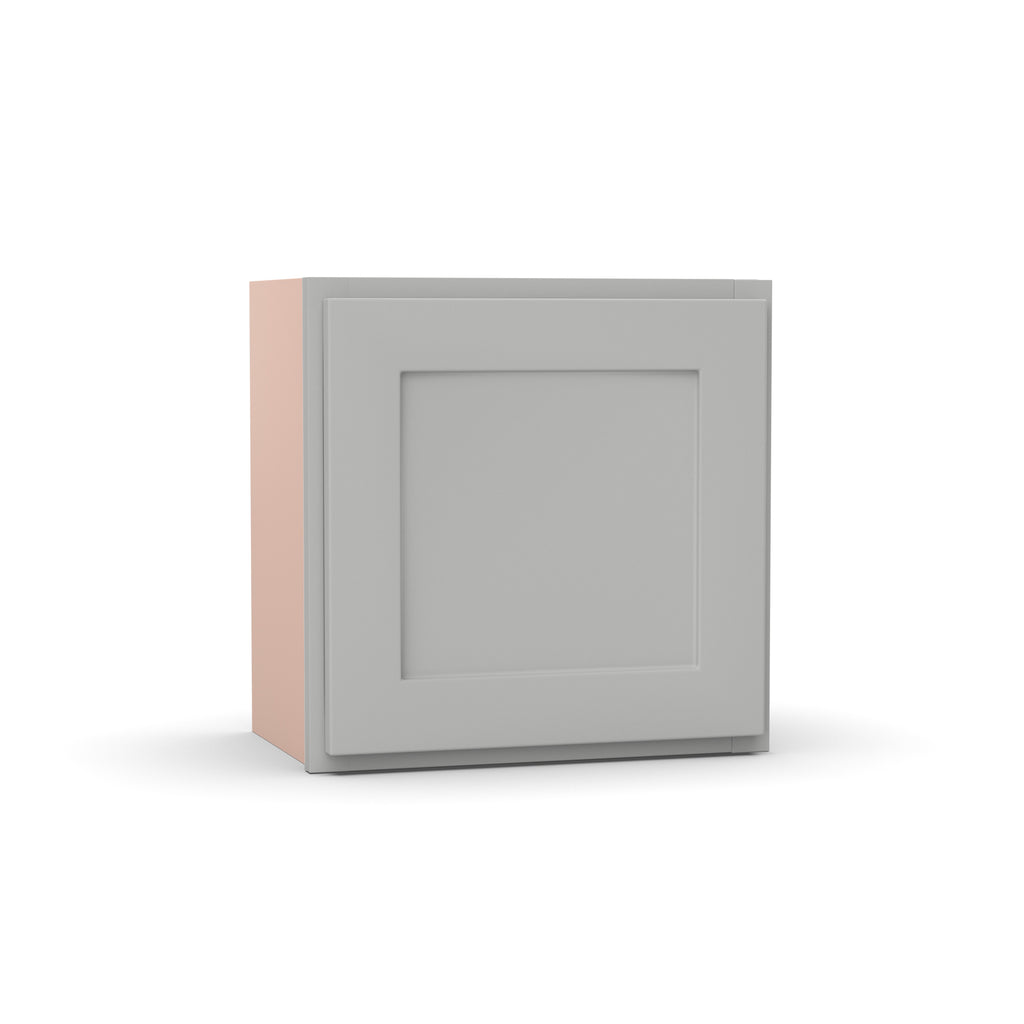 Liberty Shaker Ashen - 18 Inch Height Single Door Wall Cabinet - 18