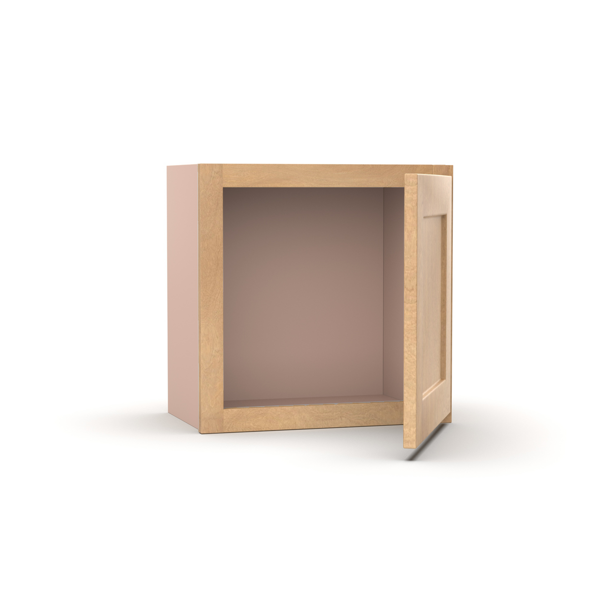 Liberty Shaker Karamel - 18 Inch Height Single Door Wall Cabinet - 18" Width x 18" Height x 12" Depth