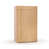Liberty Shaker Karamel - 18 Inch Height Single Door Wall Cabinet - 18" Width x 30" Height x 12" Depth