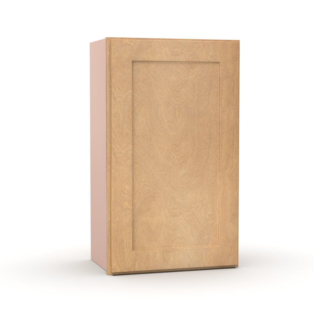Liberty Shaker Karamel - 18 Inch Height Single Door Wall Cabinet - 18