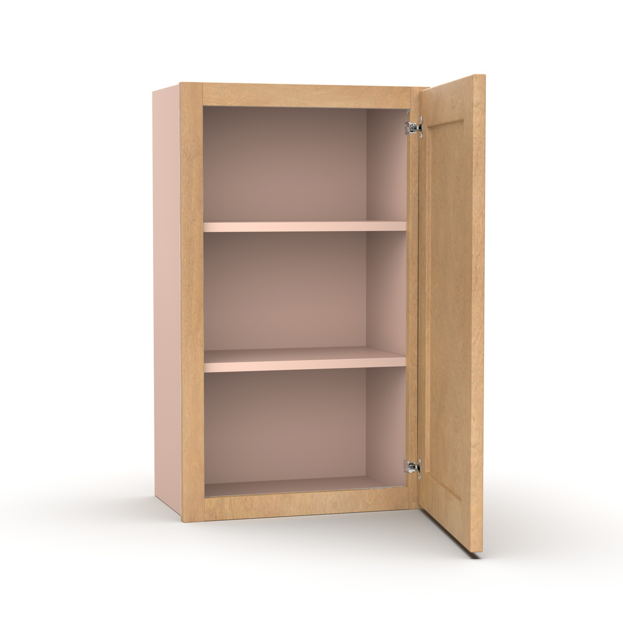 Liberty Shaker Karamel - 18 Inch Height Single Door Wall Cabinet - 18" Width x 30" Height x 12" Depth