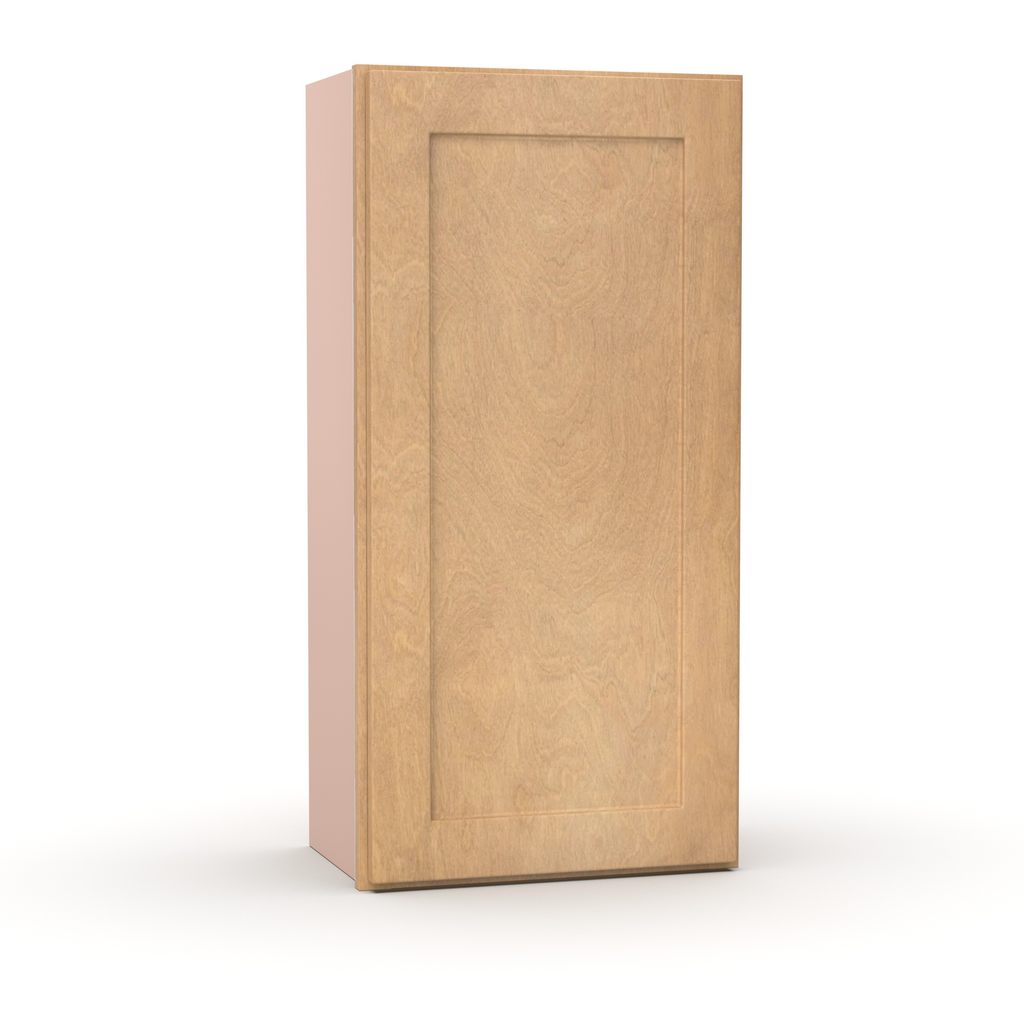 Liberty Shaker Karamel - 18 Inch Height Single Door Wall Cabinet - 18