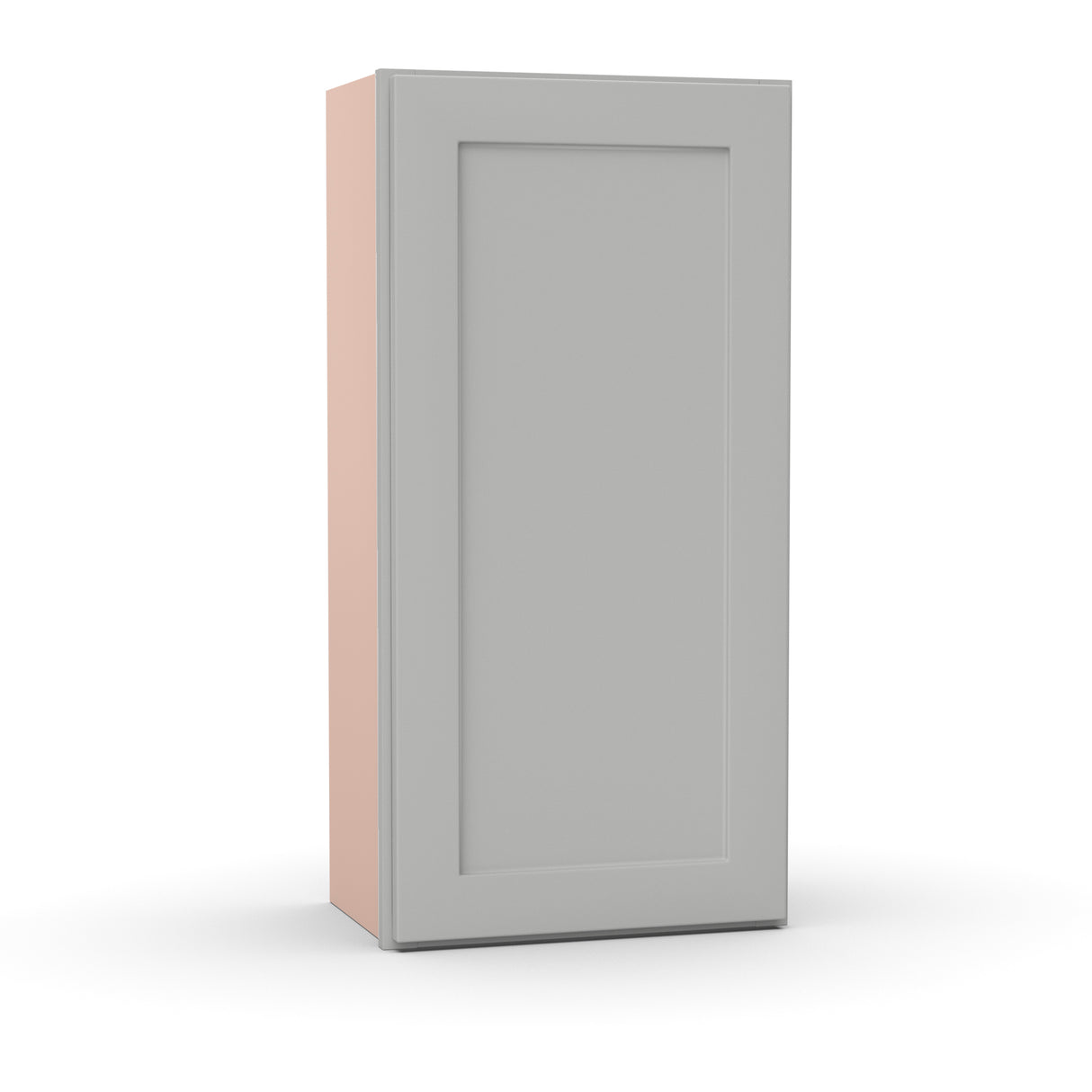 Liberty Shaker Ashen - 18 Inch Height Single Door Wall Cabinet - 18" Width x 36" Height x 12" Depth