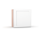 Liberty Shaker White Single Door Wall Cabinet - 21"W x 12"H x 12"D