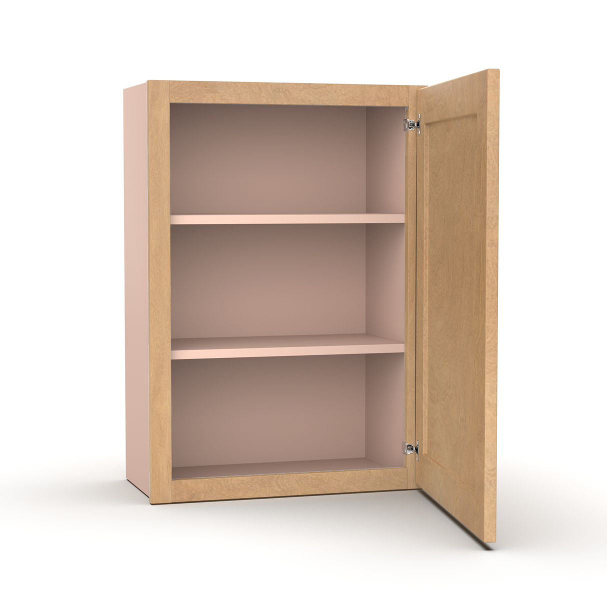 Liberty Shaker Karamel - 21 Inch Height Single Door Wall Cabinet - 21" Width x 30" Height x 12" Depth