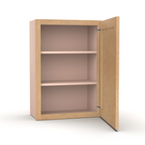 Liberty Shaker Karamel - 21 Inch Height Single Door Wall Cabinet - 21" Width x 30" Height x 12" Depth