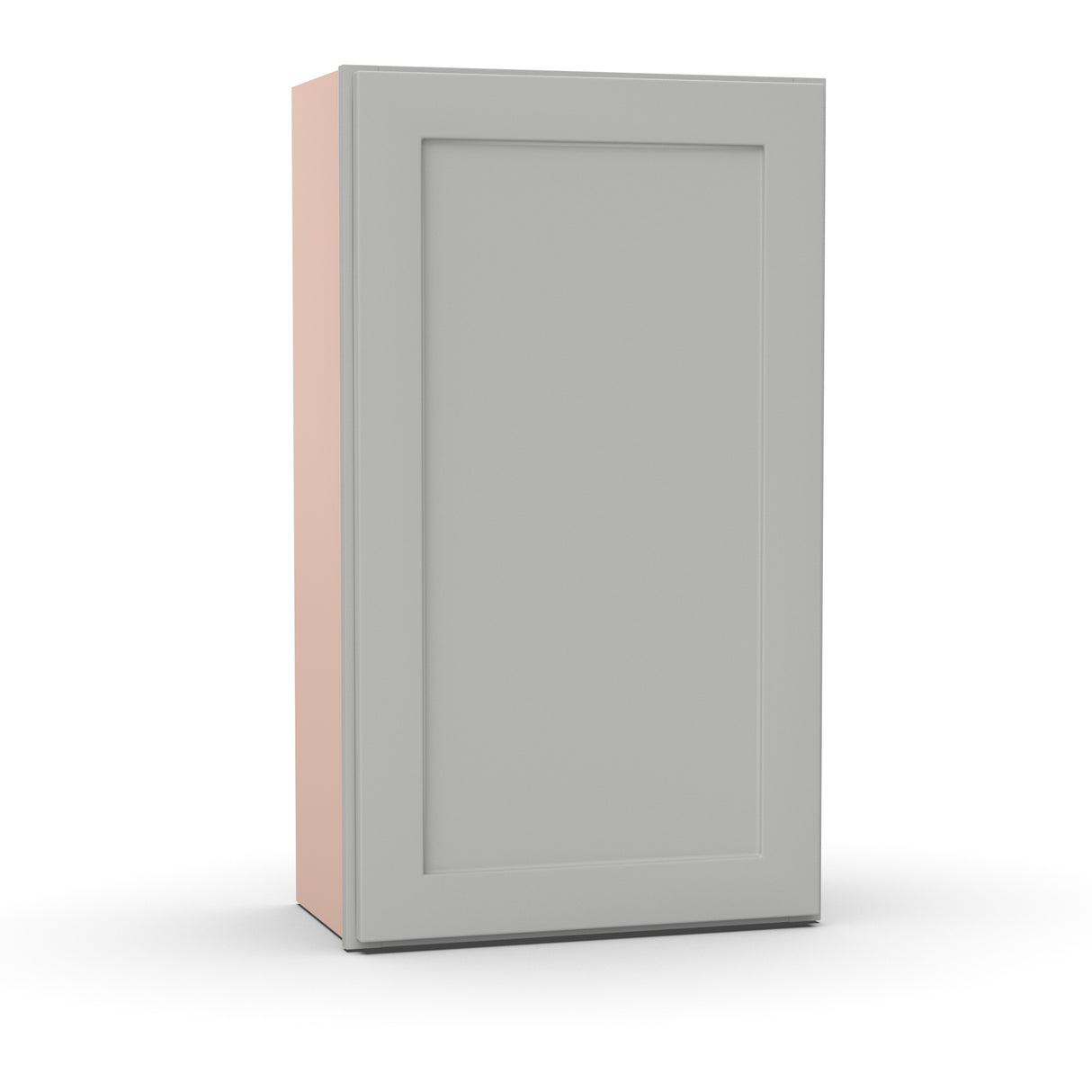 Liberty Shaker Ashen - 21 Inch Height Single Door Wall Cabinet - 21" Width x 36" Height x 12" Depth