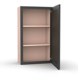 Liberty Shaker Grey - 21 Inch Height Single Door Wall Cabinet - 21" Width x 36" Height x 12" Depth