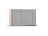 RTA - Liberty Shaker Ashen - 12"Height Single Door Wall Cabinets - 24"W x 12"H x 12"D