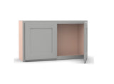 RTA - Liberty Shaker Ashen - 12"Height Single Door Wall Cabinets - 24"W x 12"H x 12"D