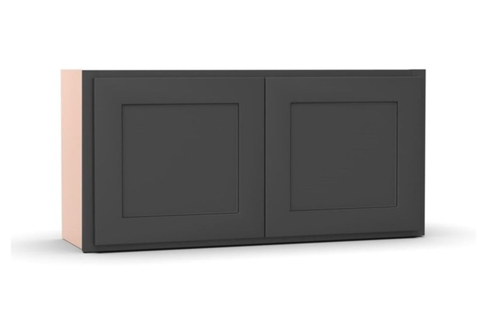 RTA - Liberty Shaker Grey - Double Door Wall Cabinets - 27