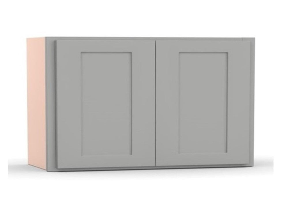 RTA - Liberty Shaker Ashen - Double Door Wall Cabinets - 27