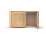 RTA - Liberty Shaker Karamel - Double Door Wall Cabinets - 27"W x 12"H x 12"D
