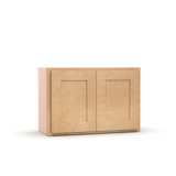 Liberty Shaker Karamel - 27 Inch Height Double Door Wall Cabinet - 27" Width x 18" Height x 12" Depth