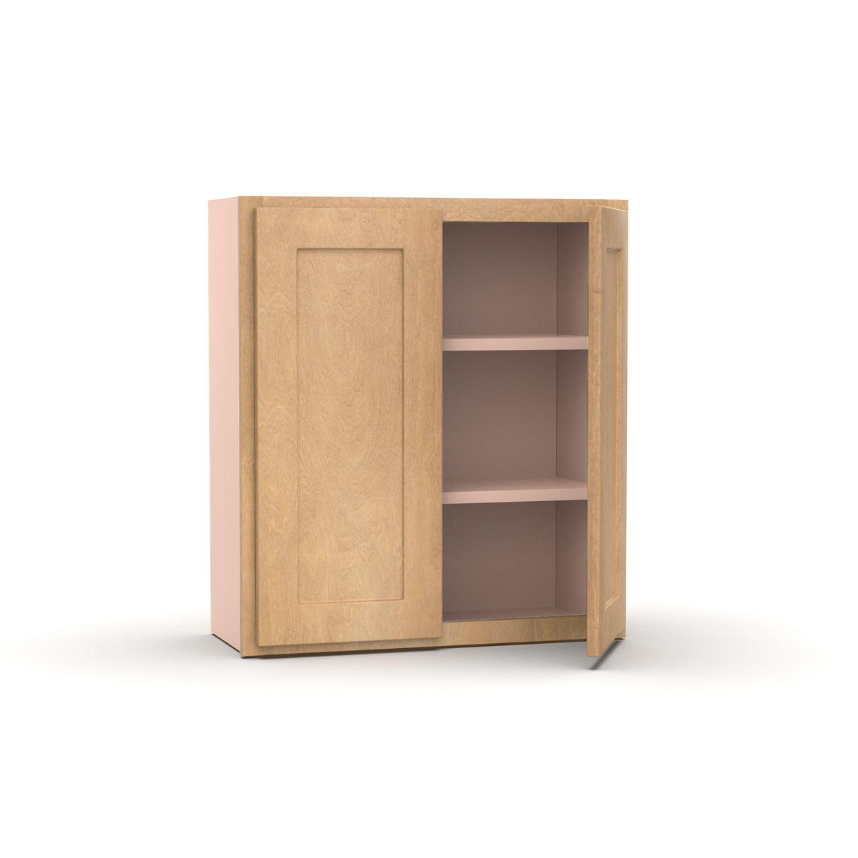 Liberty Shaker Karamel - 27 Inch Height Double Door Wall Cabinet - 27" Width x 30" Height x 12" Depth