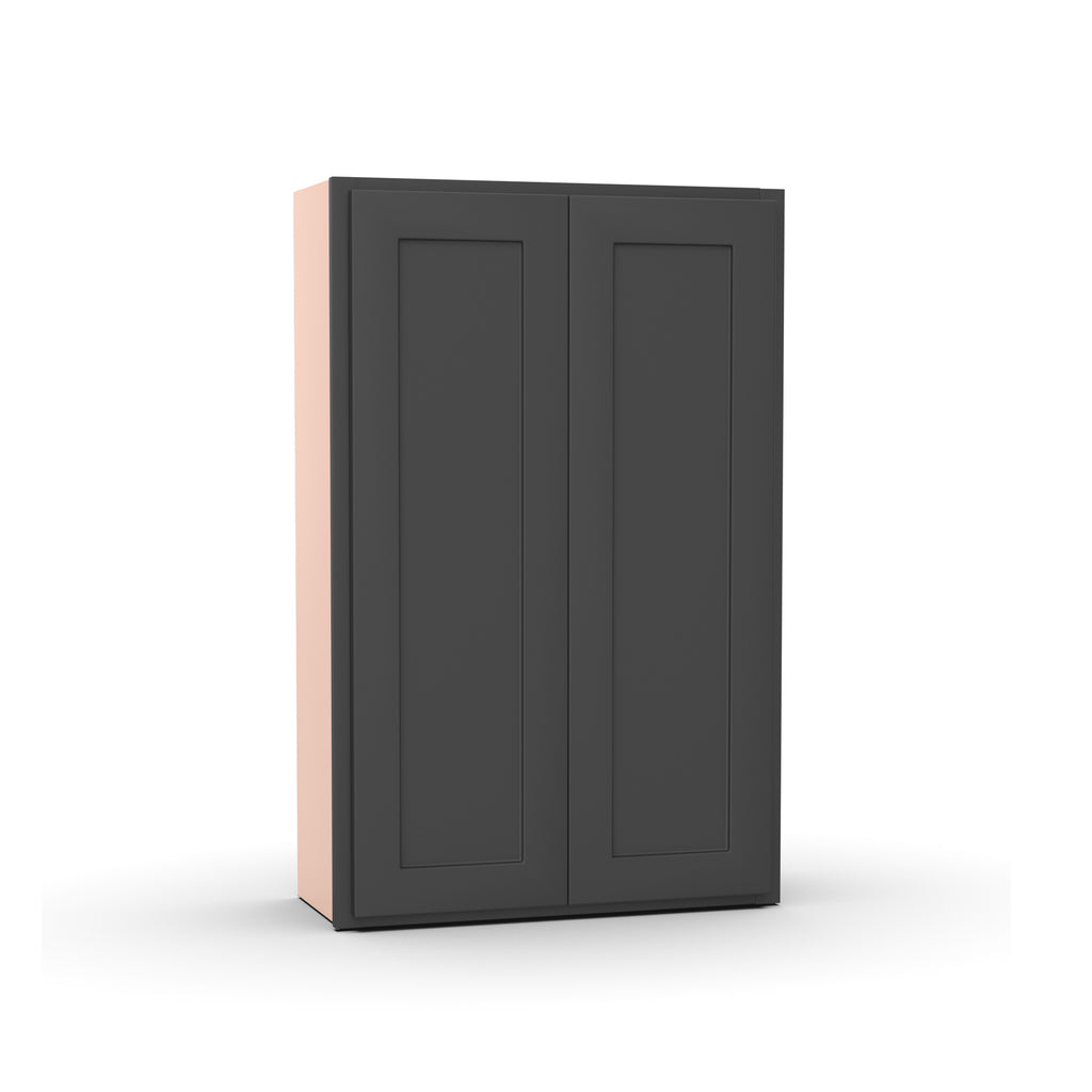 Liberty Shaker Grey - 27 Inch Height Double Door Wall Cabinet - 27